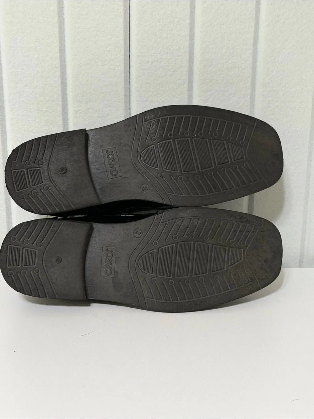 Josmo Black Patent Lace-Up Kids Dress Shoes